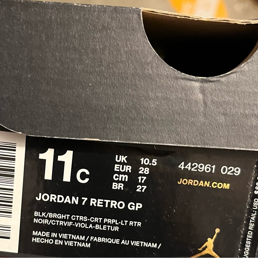Kids retro 7 Jordan’s